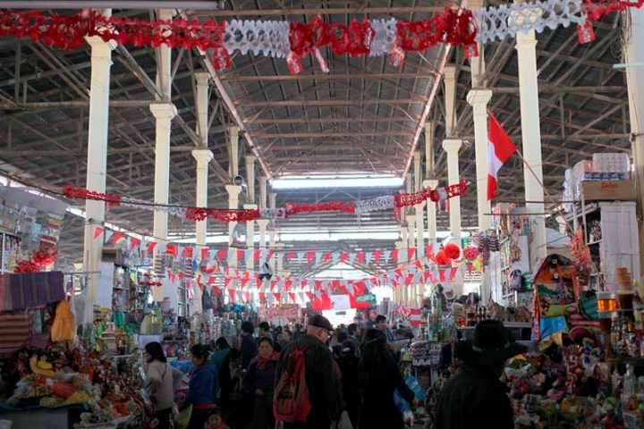 Mercado Central del Cusco. Foto tomada de Internet